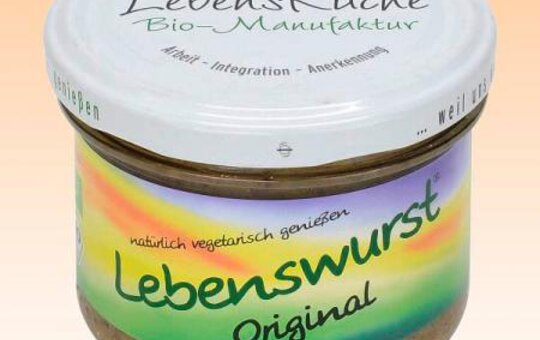 Ein Glas Lebenswurst aus Schweinfurt