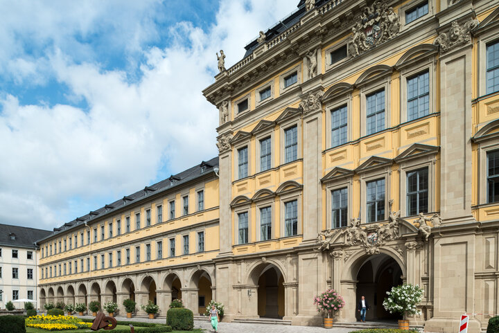Das Juliusspital in Würzburg. Stifter des Krankenhauses war Fürstbischof Julius Echter.